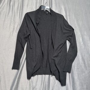 Mossimo Cardigan Sweater Womens 2XL Dark Gray Open Front‎ Shawl Collar Knit